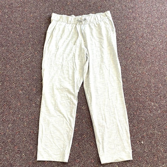 lululemon athletica Pants - Lululemon gray white stripe pants. Women’s size 10.